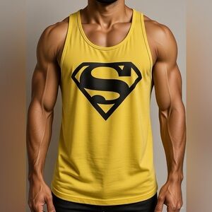 Yellow Superman Tank Top